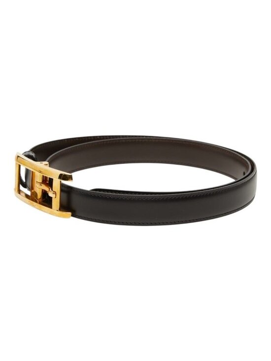 Cartier Tank Reversible Narrow Belt Black Brown Gold Leather main image 9